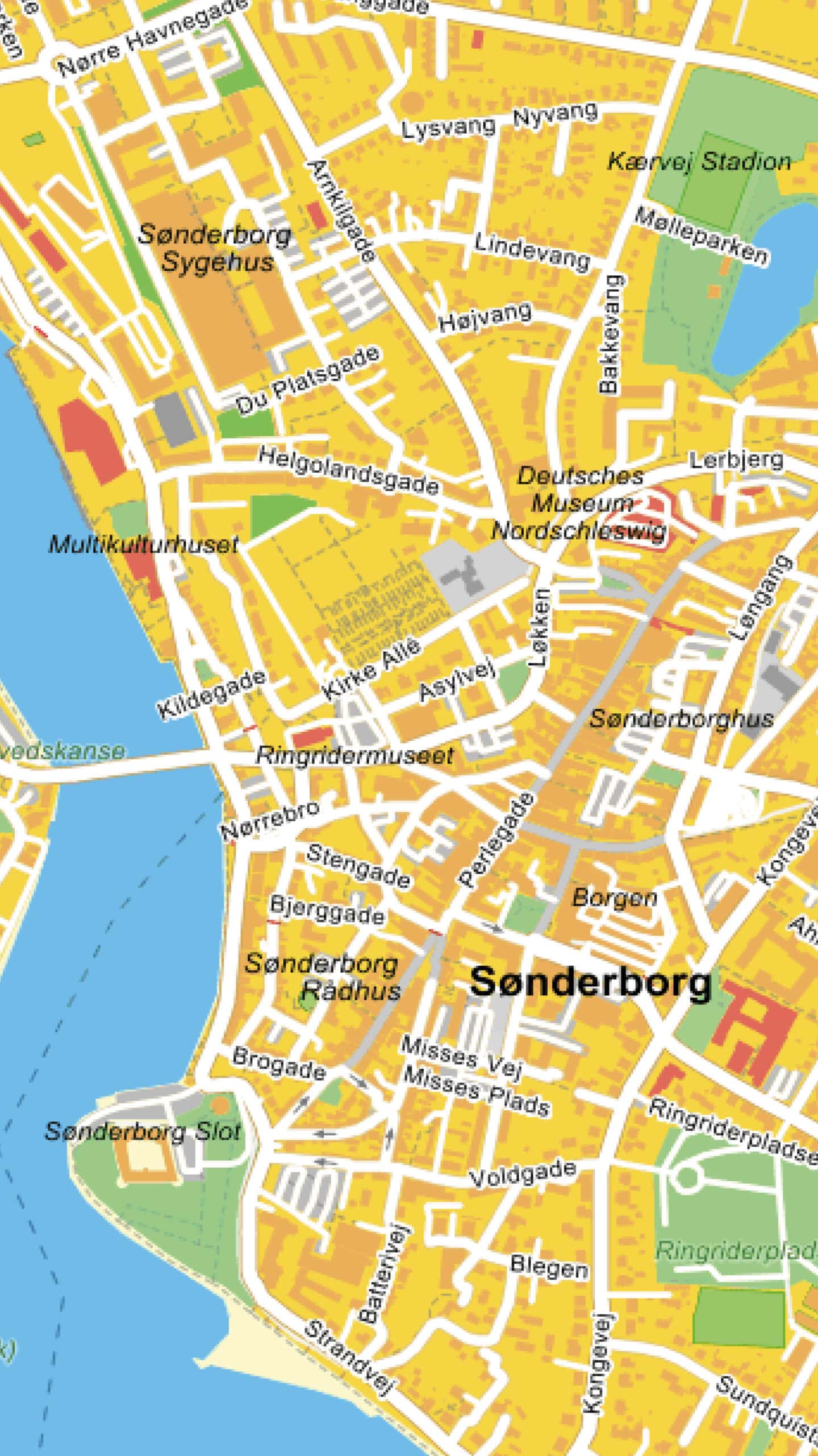 Kort over Sønderborg-mobil