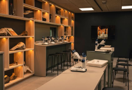 The lab at Gram Clay Pit